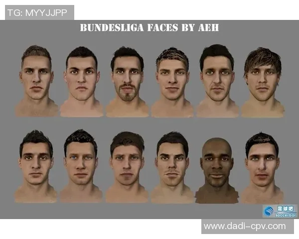 足球明星混合脸型创意拼图展现不同风格与魅力的完美结合